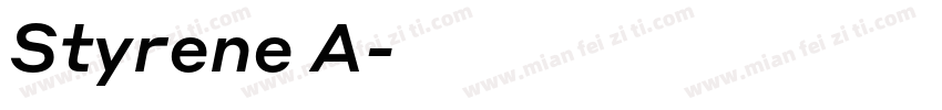 Styrene A字体转换